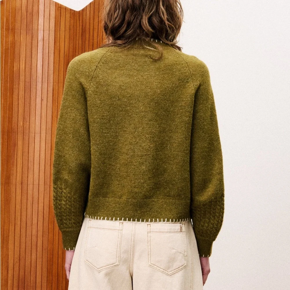 FRNCH • Bergamote Knit Cardigan Sweater - Picture 4 of 6